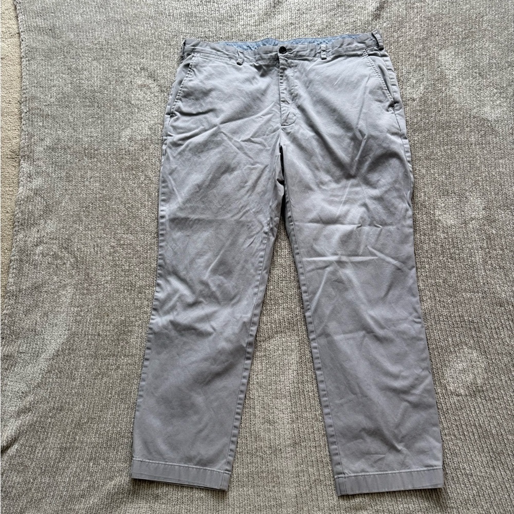 Brooks Brothers Clark Gray Stretch Chino Pants 40x30